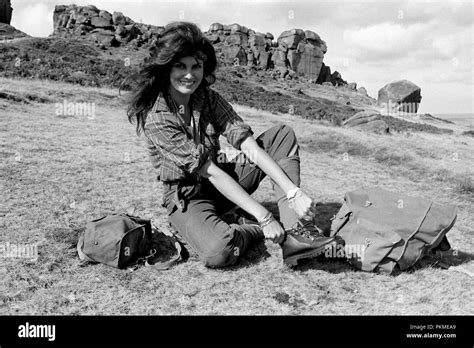 Ilkley Moor Yorkshire Großbritannien 1 Oktober 1984 Bond Girl