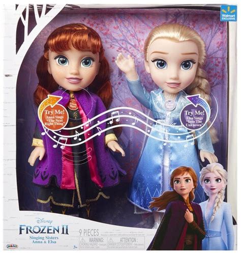Disney Frozen 2 Singing Sisters Anna Elsa Exclusive 14 Doll 2 Pack With