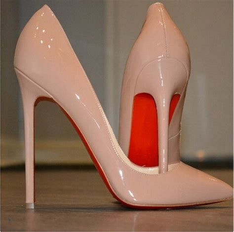 Brand Sexy Club Red Bottom Shoes Woman 12 Cm Ultra High Heels Genuine