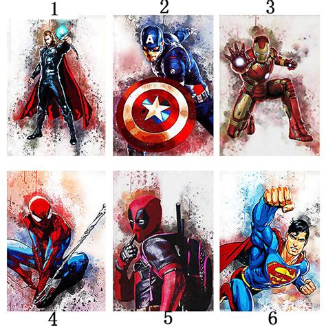 New 5d Finished Super Hero Diamond Embroidery Paintings Etsy