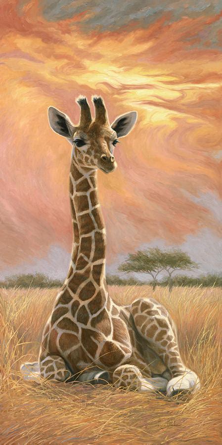 Newborn Giraffe Painting By Lucie Bilodeau Fine Art America