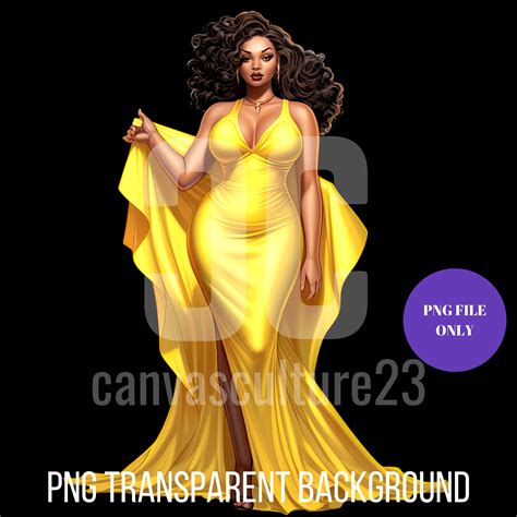 10 for 10 curvy black woman png bundle 10 stunning etsy