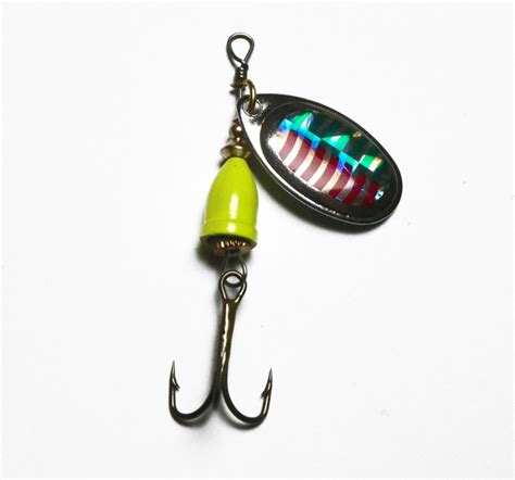 45 Gram Spin Vibrating Lure Yellow Green Red Iridescent For 2