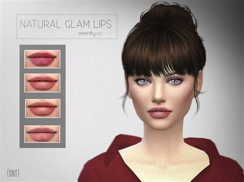 Glam Natural Lips By Serenity Cc At TSR Sims Updates
