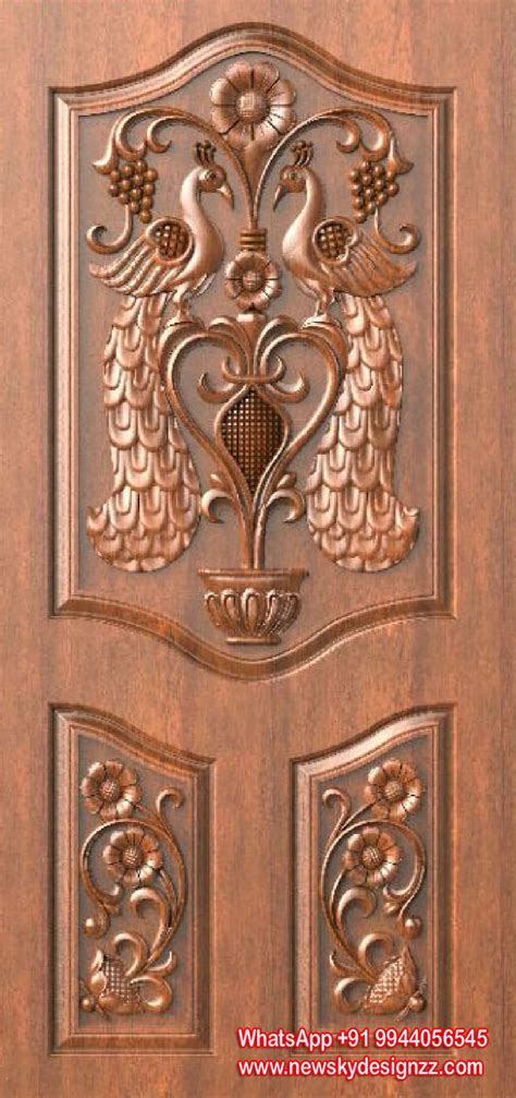 Entrance Traditional Wood Carving Designs For Main Door