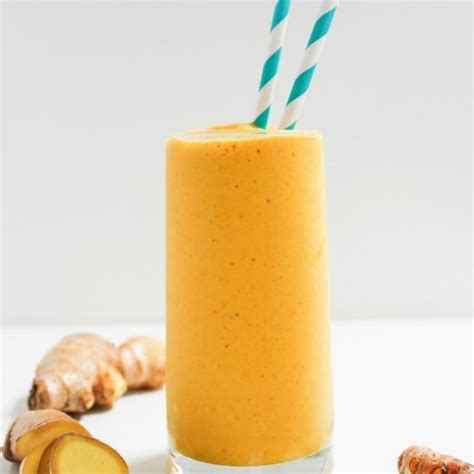 Ginger Turmeric Smoothie Recipe With Mango Fannetastic Food
