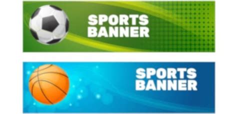 Sports Banner Psd Photoshop Template Digital File Only Football Banner