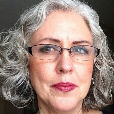 Kathy Gray Is Definitely Beautiful Gorgeous Gray Hair Grey Hair And Glasses Silver Grey Hair