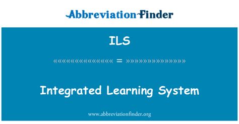 Ils Definici N Integrado Sistema De Aprendizaje Integrated Learning System