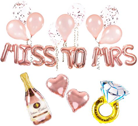 Buy Lavarose Miss To Mrs Hen Party Decorations 25 Pcs Set Miss To Mrs Balloons Confetti