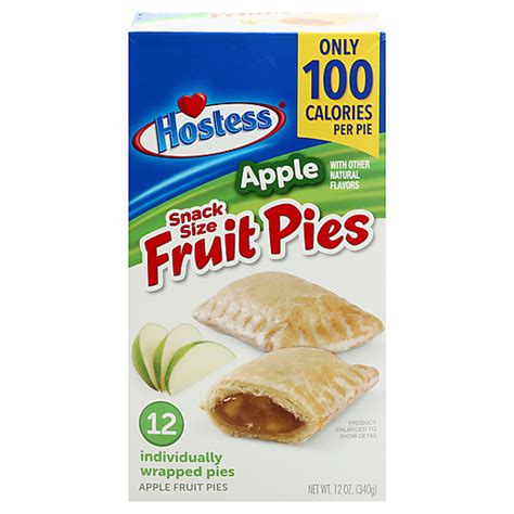 Hostess Snack Size Apple Fruit Pies 12 Ea Frozen Foods Carlie Cs