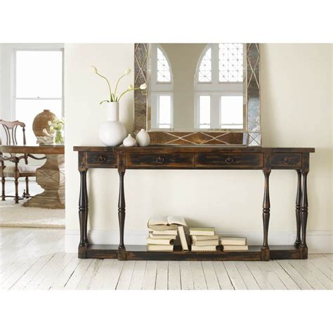 Sanctuary 4 Drawer Thin Console Table Dressing Room Decor