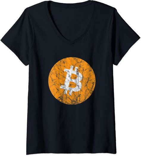 Womens Funny Bitcoin Shirt Bitcoin For Beginners Bitcoin Standard V Neck T Shirt