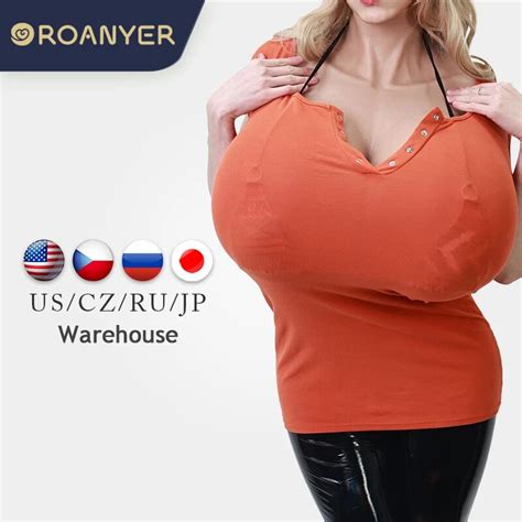 Roanyer Silicone X Cup Breast Chest Crossdresser Drag Queen Big Boobs Fake Shemale Tits