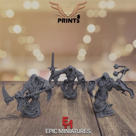 Wraith Miniatures 28mm 3d Printed Tabletop Rpg For Dungeons And Etsy