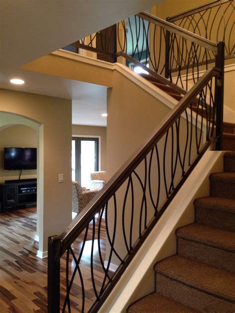 Homeadvisor's iron railing cost guide provides average prices per foot for materials and installation of wrought iron railings, spindles and balusters. Custom Metal Stair Railings | Door design interior, Home ...