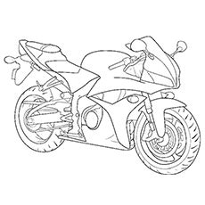 Here are motorcycles coloring pages of superbikes, city motorbikes, road cruisers, and more! Motorcycle Coloring Pages - Free Printable For Kids