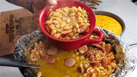 Other than breakfast, our menu was always pinto beans with ham hocks, fried tators. Crockpot Southern Style Pinto Beans And Ham Hocks Recipe