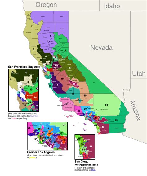 Filecalifornia Congressional Districts 118th Congresssvg Wikimedia