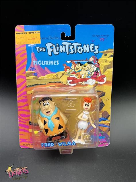 1992 The Flintstones Fred And Wilma 3 Wind Up Fred