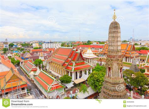 Wat Arun At Pagoda Stock Image Image Of Demon Luxury 35092835