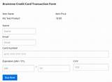 Braintree Credit Card Form Images