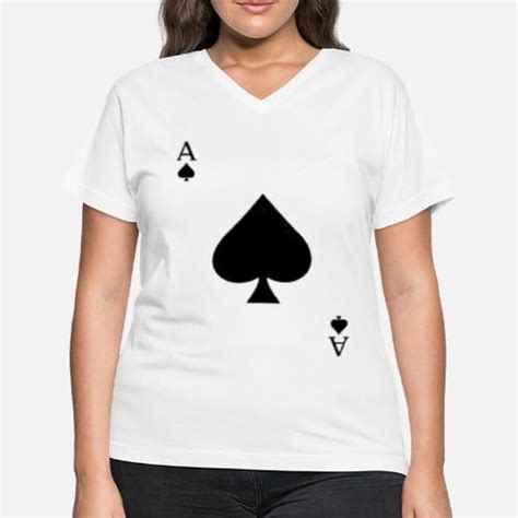 Ace Of Spades Womens V Neck T Shirt Spreadshirt