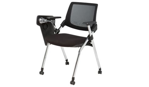 Dhavesai na study folding chair. Foldable Training Chair With Writing Pad & Wheels : Bossescabin.com