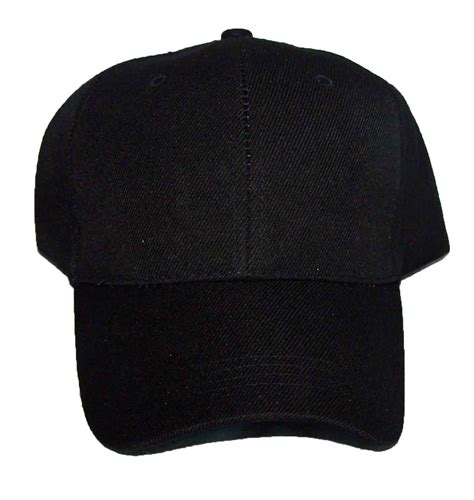 Plain Baseball Caps For Adults In Solid Color Black