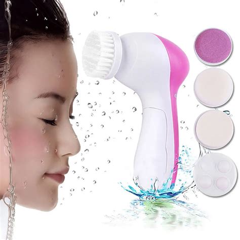 5 In 1 Electric Facial Washing Brush Cleaning Machine Face Skin Care Vibrator Massager