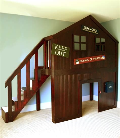 4.4 out of 5 stars 258. Fort style bunk bed and boys' clubhouse - I bet I could build a facade like that out of ...