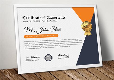 Word Format Certificate Template Stationery Templates Creative Market