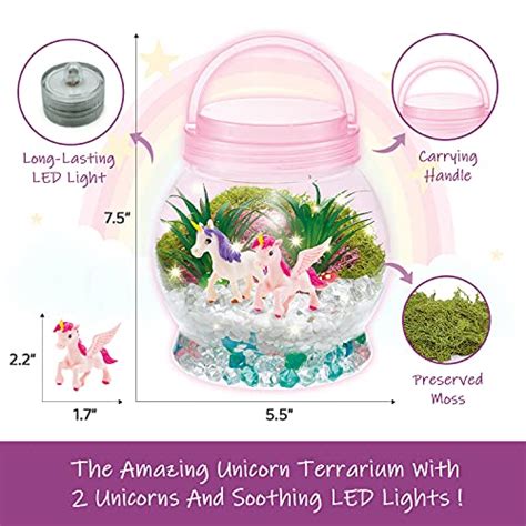 Unicorn Terrarium Kit 2 Unicorn Toys For Girls Grow A Fairy Garden