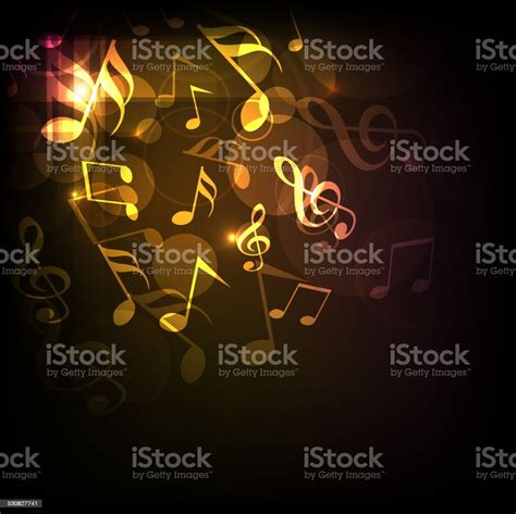 Shiny Musical Notes Stock Illustration Download Image Now Arts