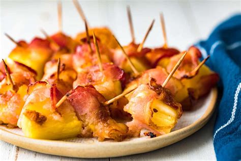 Bacon Wrapped Pineapple With Brown Sugar 4 Ingredients