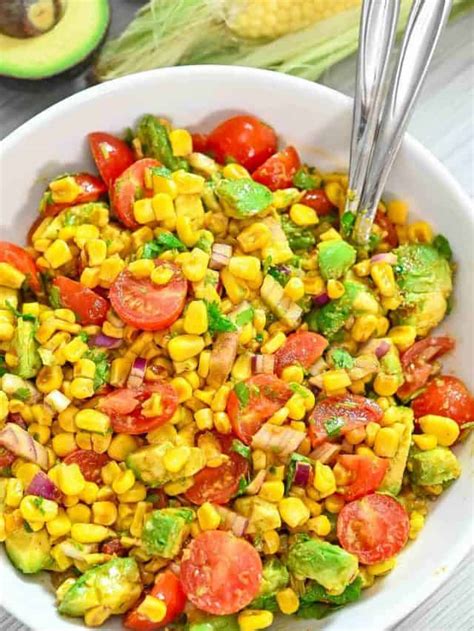Avocado Corn Salad Cooktoria