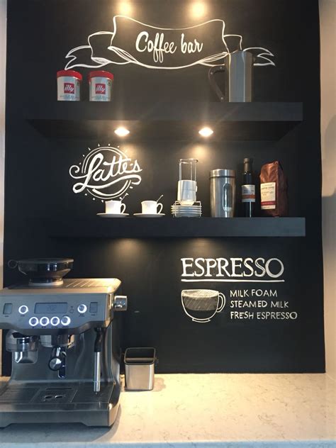 Coffee Bar Chalkboard Wall Coffee Bar Station Coffee Bar Home Diy