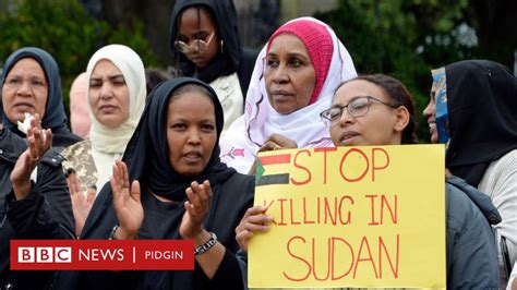 Sudan Security Forces Fire Protesters Tear Gas BBC News Pidgin