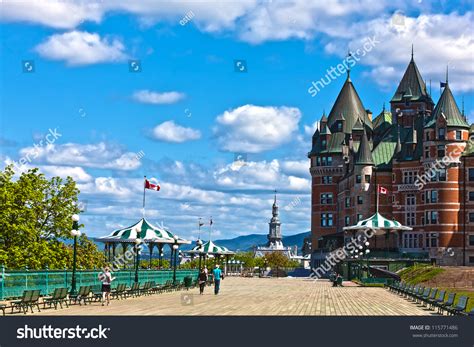 Hotel Chateau Frontenac Quebec City Canada Stock Photo 115771486