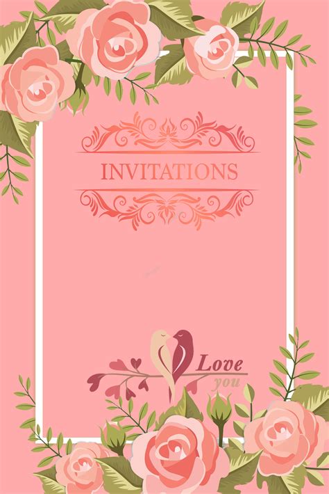 Minimalistic Wedding Invitation Background Simple Wedding Invitation