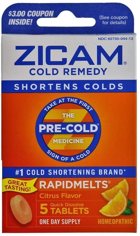 Zicam Cold Remedy 5 Tablets Bear Necessitiesbear Necessities