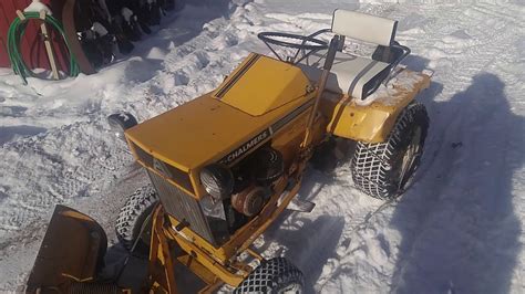 Allis Chalmers B 110 Plowing Snow Youtube