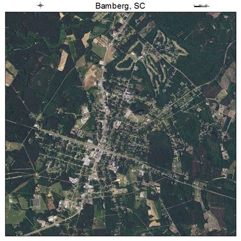 This is a locator map showing bamberg county in south carolina. Aerial Photography Map of Bamberg, SC South Carolina
