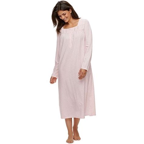 Womens Croft And Barrow® Long Pintuck Nightgown