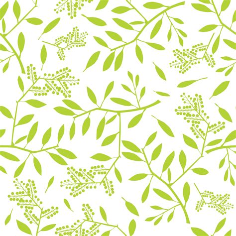 Floral Leaves Seamless Pattern Leaf Textured Background