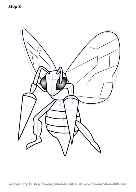 How To Draw Beedrill From Pokemon Go Pokemon Go Step By Step