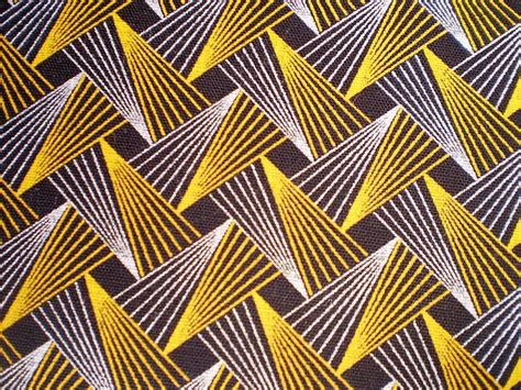 Retro Flash In Yellow And Brown Original South African Shweshwe