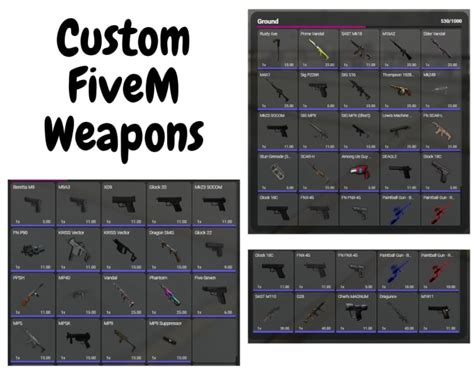 Create Fivem Custom Weapons Packs By Bringrose Fiverr