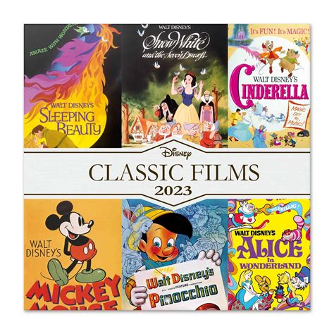 Buy Official Disney Classic Films Wall 2023 12 X 12 Fsc® 12 Month