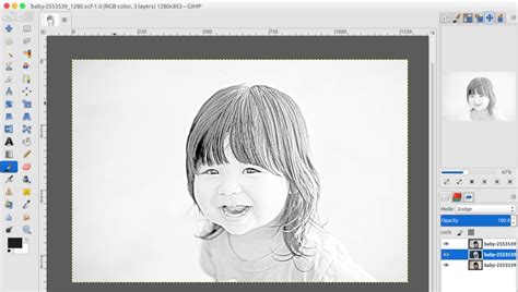 Now (as of 6 months later): How to Convert an Image to Pencil Drawing in GIMP - Better ...